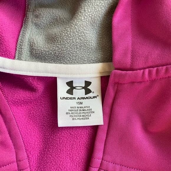 Girls Athletic hoodie jacket YSM Under Armor - Picture 5 of 7